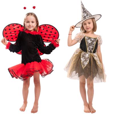 China POLYESTER RTS Kids Ladybug Costume Carnival Party Girl Witch Dress Girls Halloween Costumes Kids Cosplay Costume for sale