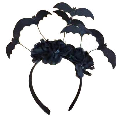 China Polyester Fashion Wholesale Halloween Spider Headband Hairy Spider Head Circle With Iron Headband For Party Hair Accessories for sale