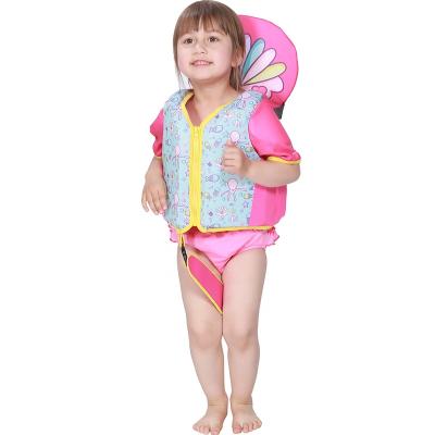 China Popular Pink Neoprene Neoprene Life Vest Swim Trainer For Kids Children Floating Life Vest For Swimming for sale