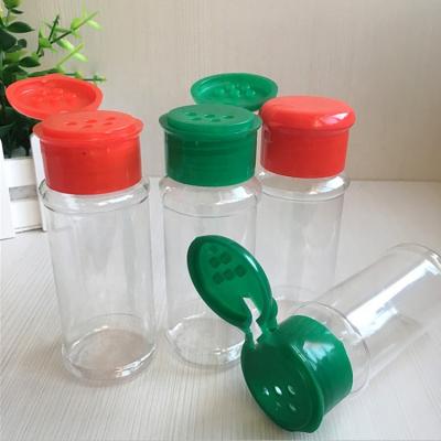 China Kitchenroom Factory Sales Empty Plastic Bottle Custom Salt Pepper Shaker Plastic Seasoning Spice Bottle for sale