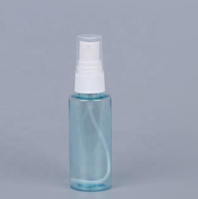 China Cosmetic Plastic Blue Pet Fine Mist Spray Bottle Hand Sanitizer Spray Bottle for sale