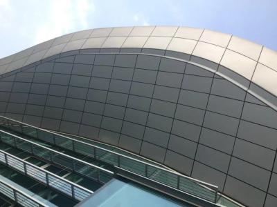 China Modern Curved Curtain Wall Aluminium Long Lasting Durability for sale