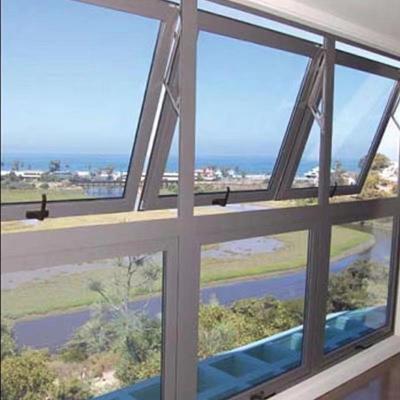 China Fluorocarbon Spray Aluminum Top Hung Window With Soundproof And Insulation Features for sale