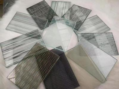 China Transparent Rectangle Custom Glass UV Protection For Hollow Louvers for sale