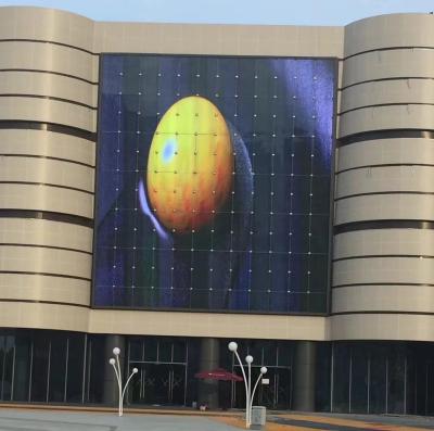 China Einstellbare Helligkeit Gebäudeglas Vorhangwand LED-Display hohe Energieeffizienz zu verkaufen