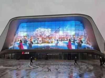 China Fernsteuerung LED-Glasvorhangwand mit anpassbaren Farben für die vertikale oder horizontale Installation zu verkaufen