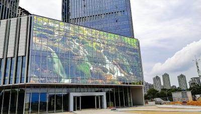 Cina Building Transparent LED Curtain Wall Display  With Smartphone App Control in vendita