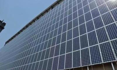 China Construcción de fachadas de paneles solares de vidrio solar fotovoltaico sostenibles de doble vidrio en venta