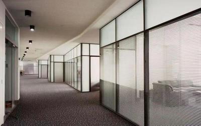 Cina Sleek Custom Glass Partition Walls Glass Partition Wall System in Myriad Colors and Sizes in vendita