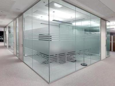 China Custom Modern Glass Partition Wall for Custom Interior Integration for sale