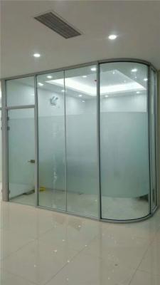 China Customized Indoor Glass Partition , Office Glass Partition Walls for sale