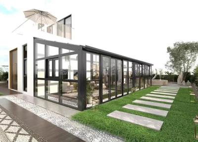 China Balcony Glass House Transparent Glass Cube House With Aluminum Alloy Body for sale