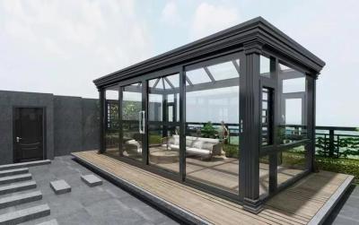 China Casa de vidrio de aluminio resistente al clima con abundante luz natural para mayor comodidad en venta