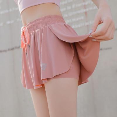 China Breathable High Quality Custom Girls Double Decker Sports Casual Skirt Women Textured Tennis Skort With Inner Shorts for sale