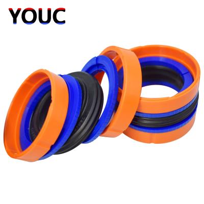 China 80 X 60 Compact Piston Seal NBR POM High Pressure Piston Seals DAS KDAS Type for sale