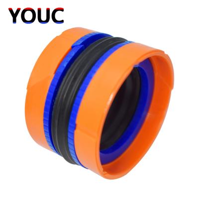 China Blue NBR POM Hydraulic Cylinder Piston Seals KDAS DAS Hydraulic Piston Oil Seals for sale