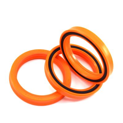 China Orange JCB High Pressure Piston Seals Double Oil Seal For Seal Kit for sale