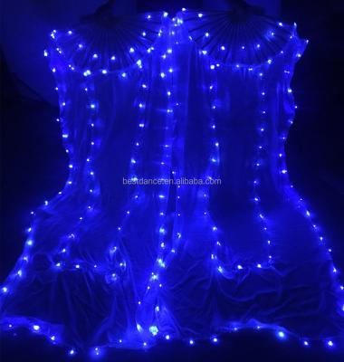 China Fan Bestdance Fan Belly Dance Fans Silk Veil LED Light Dancing Props Belly Dance LED Fan Veil Fantasy OEM for sale