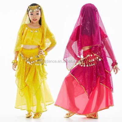 China Sets Sets BestDance Girls Belly Dance Performance Costume Indian Children Party Dancewear Equipment for sale