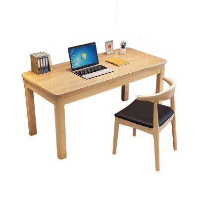 China Simple Solid Wood Office Desk and Horn Chair Combination for Modern Home Study for sale