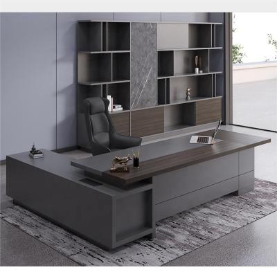 Κίνα Πανεπιστήμιο MDF Luxury Executive Office Desk Set για εμπορικά έπιπλα CEO Office Table προς πώληση