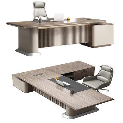 China 50mm Thickness Table Top Modern L Shape Executive Desk for Home Office Manufacture for sale