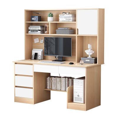 China Home Student Study Table Writing Bookcase Bookshelf All-in-One Desk for Simple Computer for sale