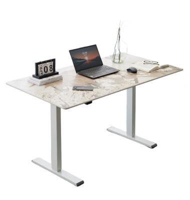 China Metal Standing Game Computer Desk with Customizable Rock Plate and Electric Lift for sale