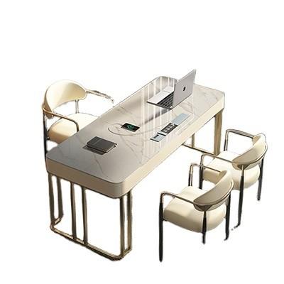 China Marbre Office Furniture L Shaped Executive Office Table for Commercial Furniture for sale