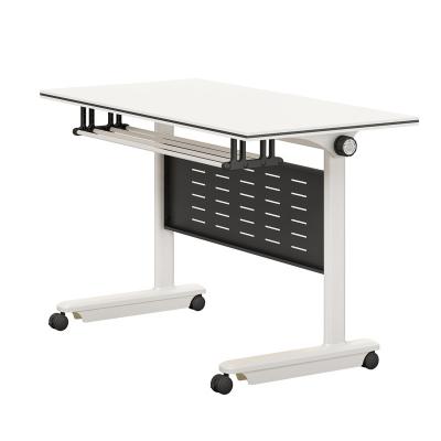 China General Movable Splicing Folding Training Table With Wheels Flip Long Table Teaching Office Furniture Combination for sale