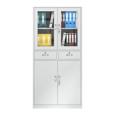 China Modern White Office Furniture Filing Cabinet with Multi-drawer Steel Storage and Lock for sale