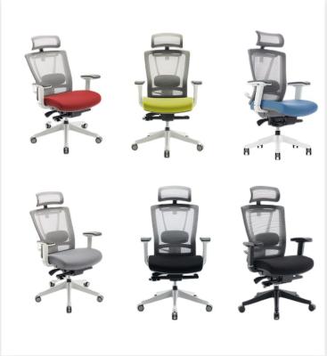 China Modern Blue and Black Executive Swivel Office Task Chair for Ergonomic Workstation for sale