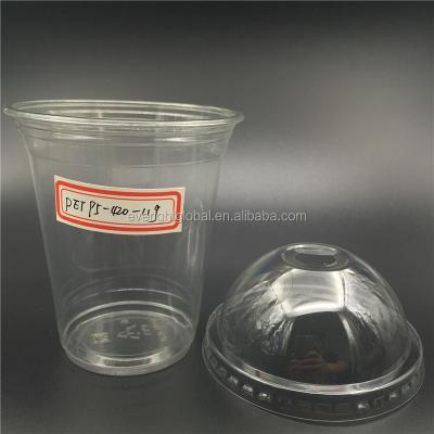 China N045 Gifts Point 95mm Diameter PET Promotional Disposable Demo Cheap Lid To Fit 12oz 16oz 20oz Water Plastic Cup Food Safe Material for sale