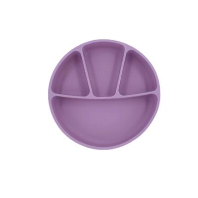 China DL239 Promotional Gifts Non Slip Silicone Food Safe Baby Divided Dish With Sucker for sale