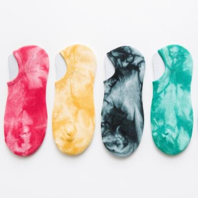 China REMOUNTING Dropshipping QUICK DRY Skateboard Socks Fashion Non Slip Anti Smell Youth Colorful Sports Tie Dye Short Socks for sale