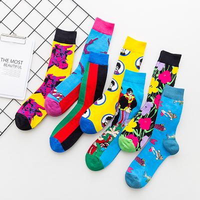 China Dropshipping Wholesale Custom Unique Design REMOVING Cotton Eco Friendly Happy Funny Socks QUICK DRY for sale