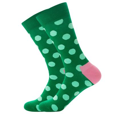 China Wholesale Fashionable Men's Colorful Dots Funny Cotton Knitted Designer Pants Socks QUICK DRY for sale