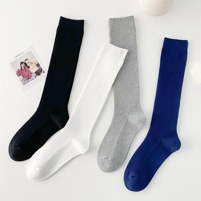 China Manufacturer High Elastic Breathable QUICK DRY REMOUNTING Sport Long Knocks Down Custom Logo Plain Color Knee High Socks for sale