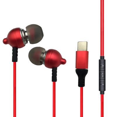 China Type-C Earphones Note10 Headset Type C In-ear Earphone For Samsung Huawei Xiaomi for sale