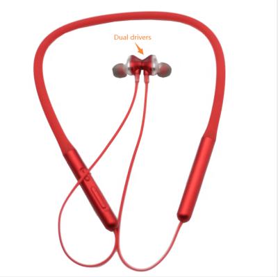 China In-ear Earphone With Dual Control , Neckband Wireless Earphone With Mic Hanging Neck Headphones Headsets for sale