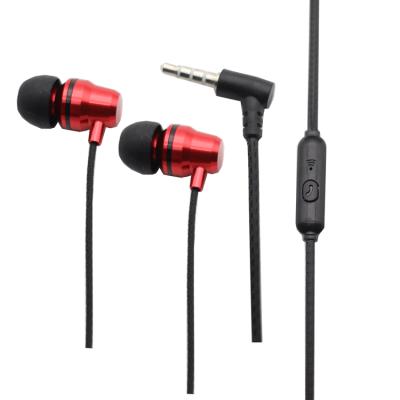 China In-Ear Earphone Manufacturers 3.5mm Connectors Fashion Metal Earphones Wired Earphone For All Phone for sale