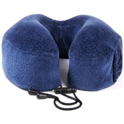 China Massage Memory Foam Neck Pillow With Phone Pocket for sale