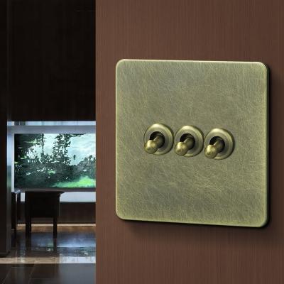 China Factory Green Bronze Customization UK Brass Diverters and Wall+ Outlets for Homes Modular Light Strip Cover USB Electric Dimmer for sale