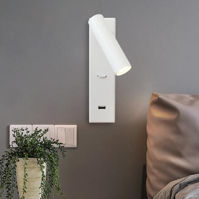 China Wholesale Supply Modern Luxury Decorative Led Wall Lamp Usb Bedside Light Indoor Hotel for sale