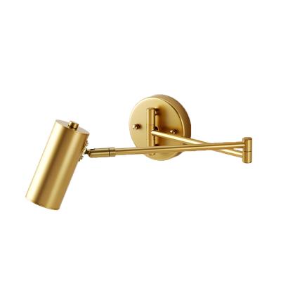 China Modern new products design metal gold finish unique wall lamp for hotel villa wall home decoration for sale