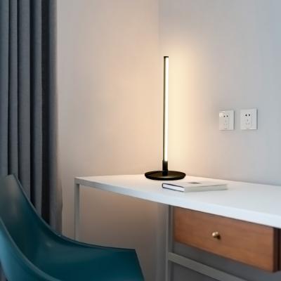 China Modern Minimalism New Line Led Lamp Eye Protection Furniture Decorative Lights Led Modern Table Reading Light Lamp For Bedroom for sale