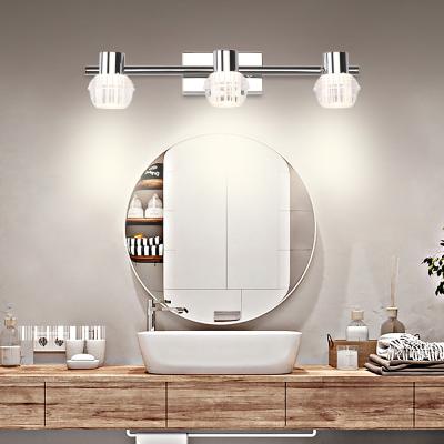 China North America Hotel Wall Mounted Light Bathroom Vanity Lighting Modern Frosted Glass Indoor Lamp for sale