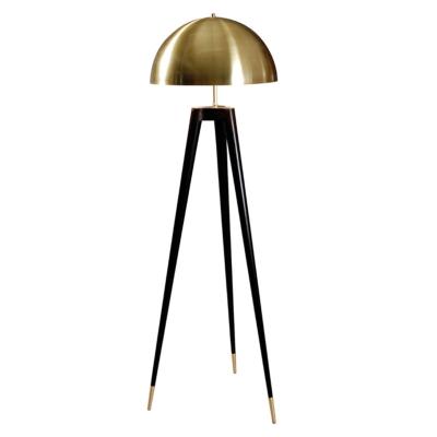 China Modern luxury tripod design E27 led corner floor lamp gold modern floor lamps for living room for sale