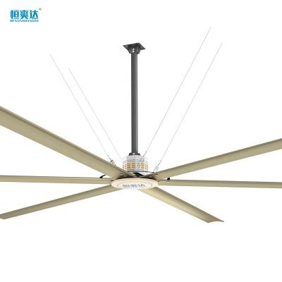 China Workshop sale pmsm industrial giant hot air ventilating HVLS 10 feet dc ceiling fan for workshop for sale