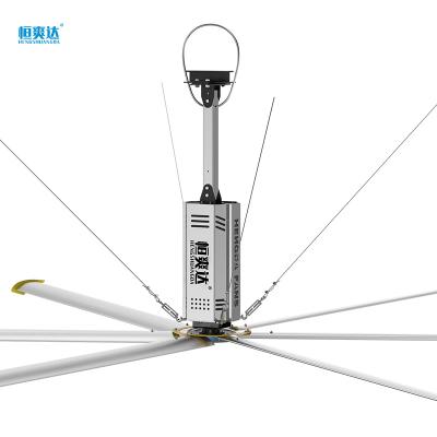 China Warehouse workshop gymnasium 12ft hvls ceiling fan large price 7.3m hvls ceiling fan logistic central hvls industrial fan for sale